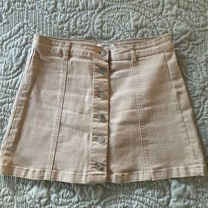 Forever 21 pink denim skirt. Size 27